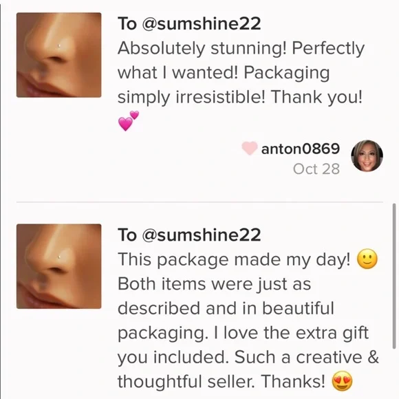 Teeny Tiny Sterling Silver Nose Stud - Picture 3 of 3